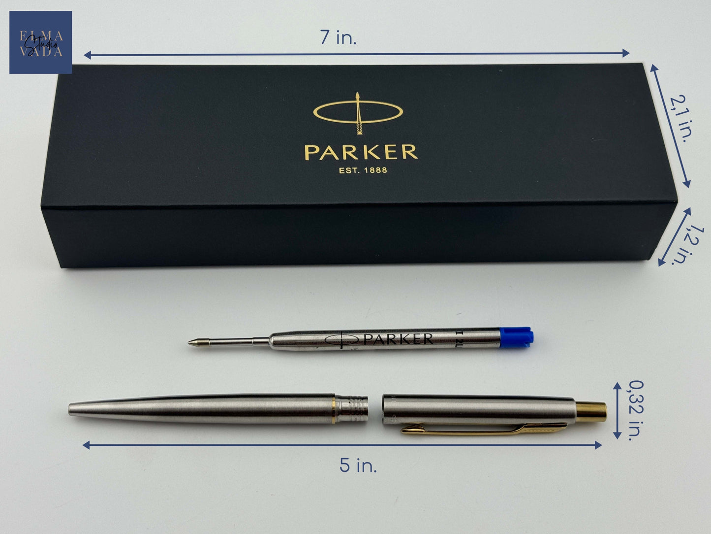 Custom Engraved Parker Classic Ballpoint Pen in Parker Box