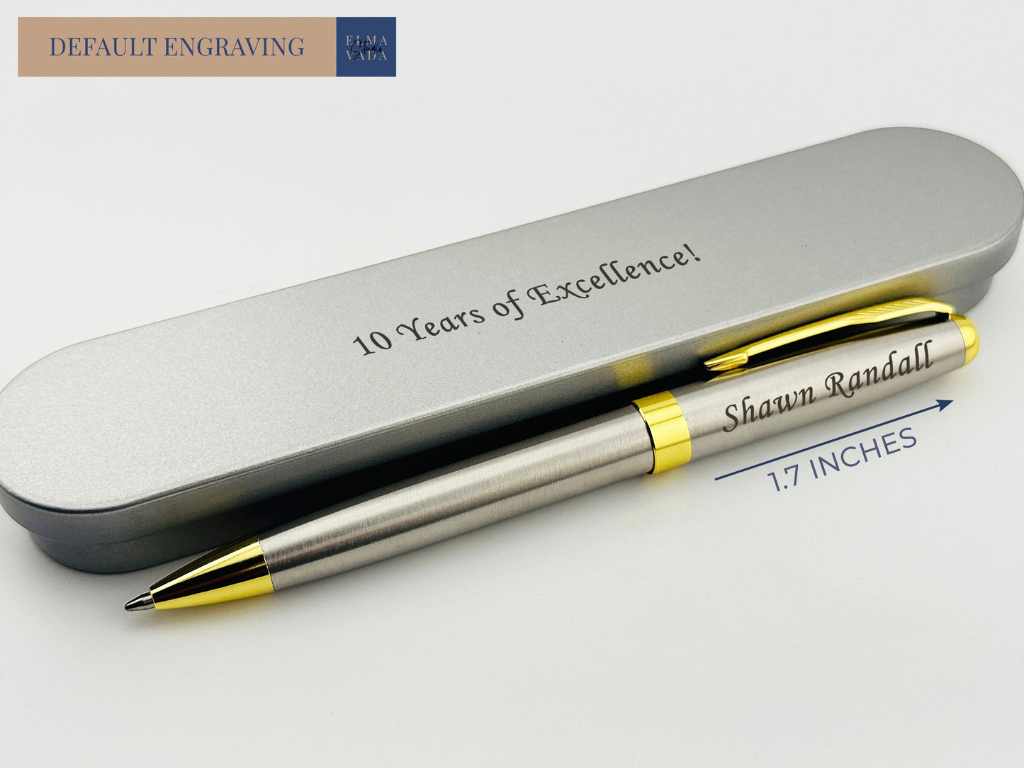 Personalized Ballpoint Pen in Metal Box