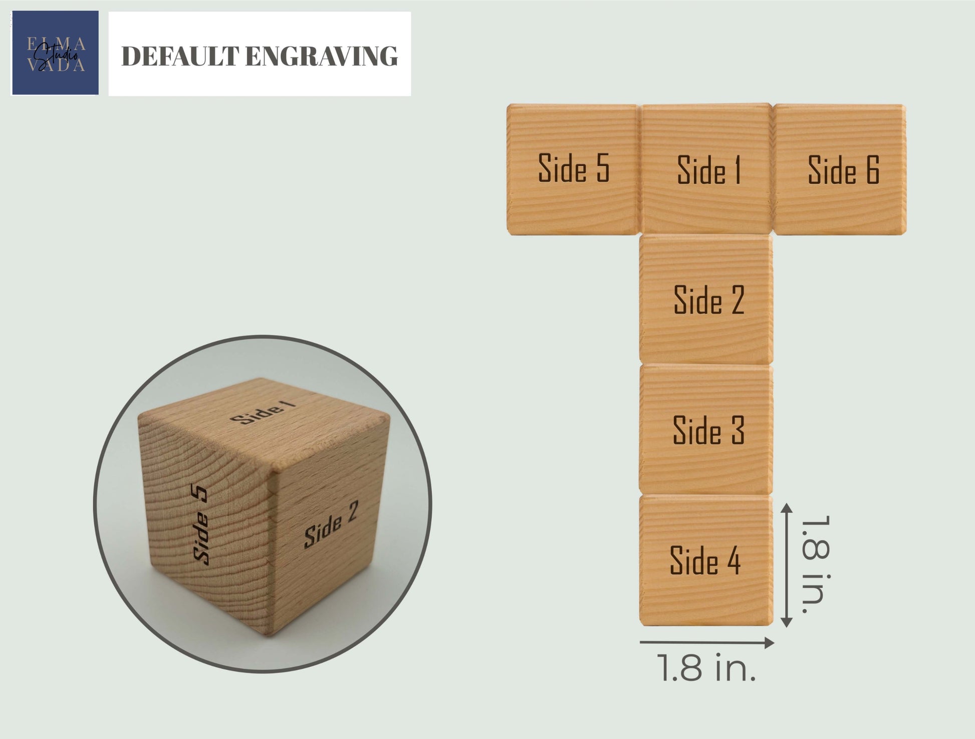 Custom Engraved Beach Wood Blocks