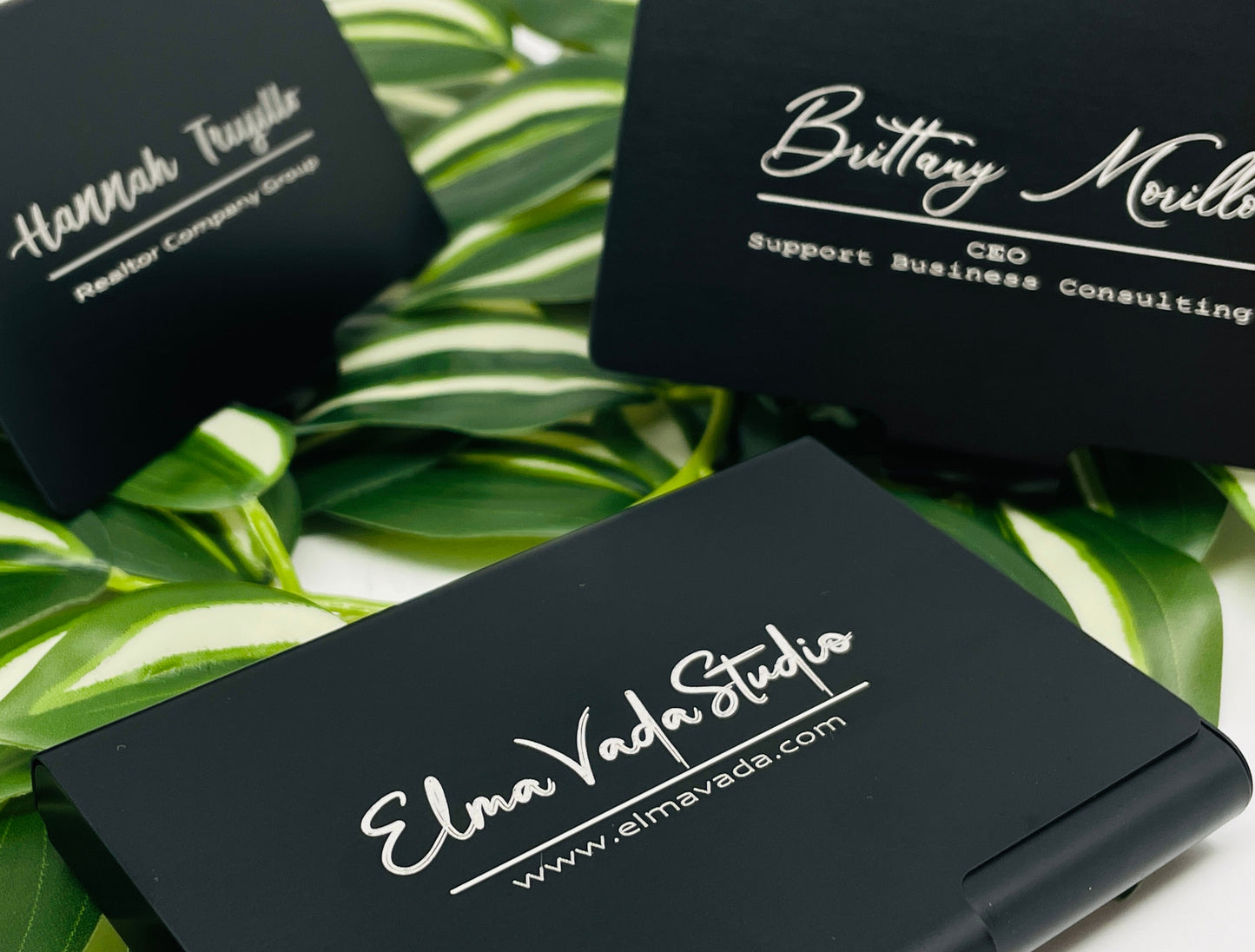 Custom Engraved Business Card Holder 