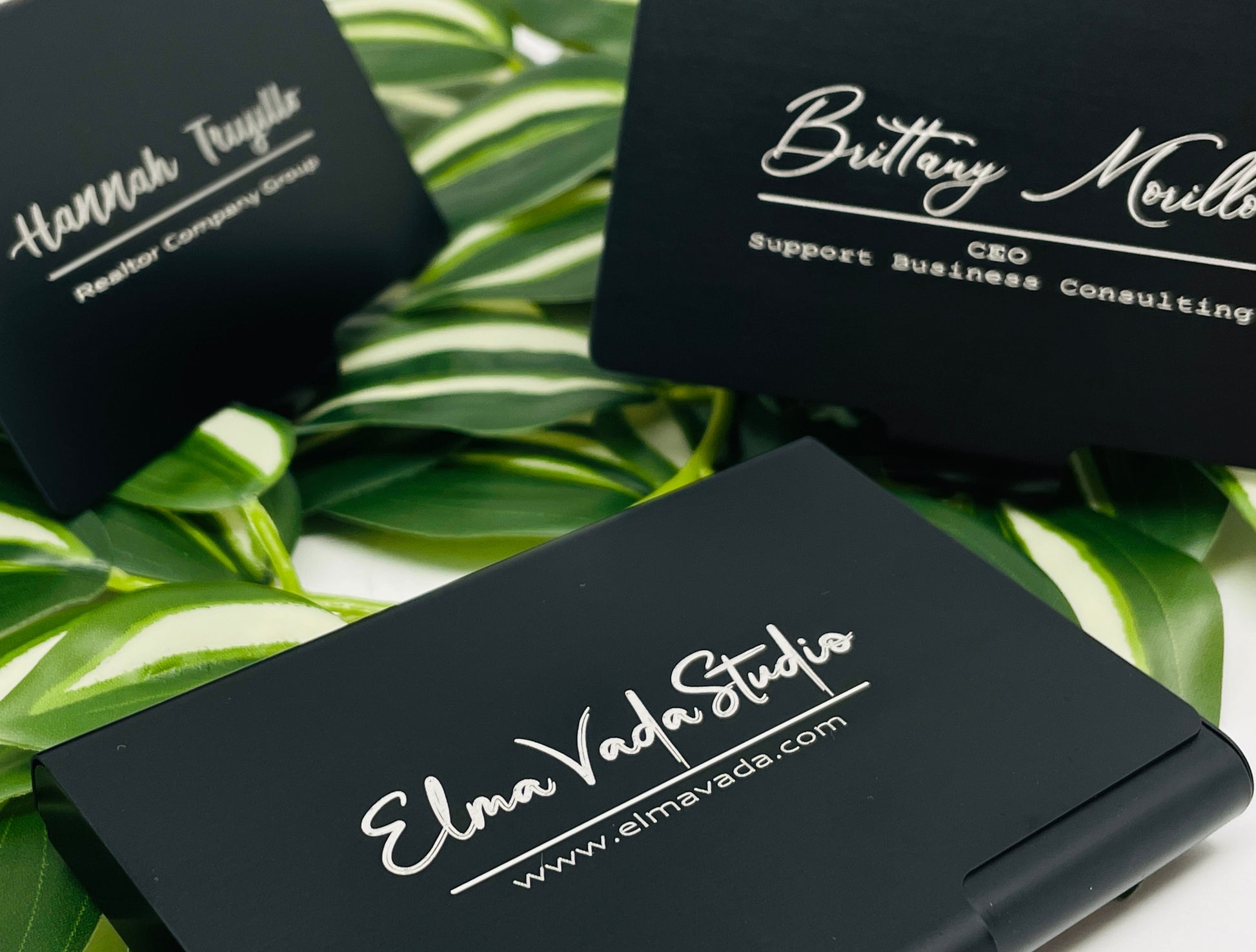 Custom Engraved Business Card Holder 