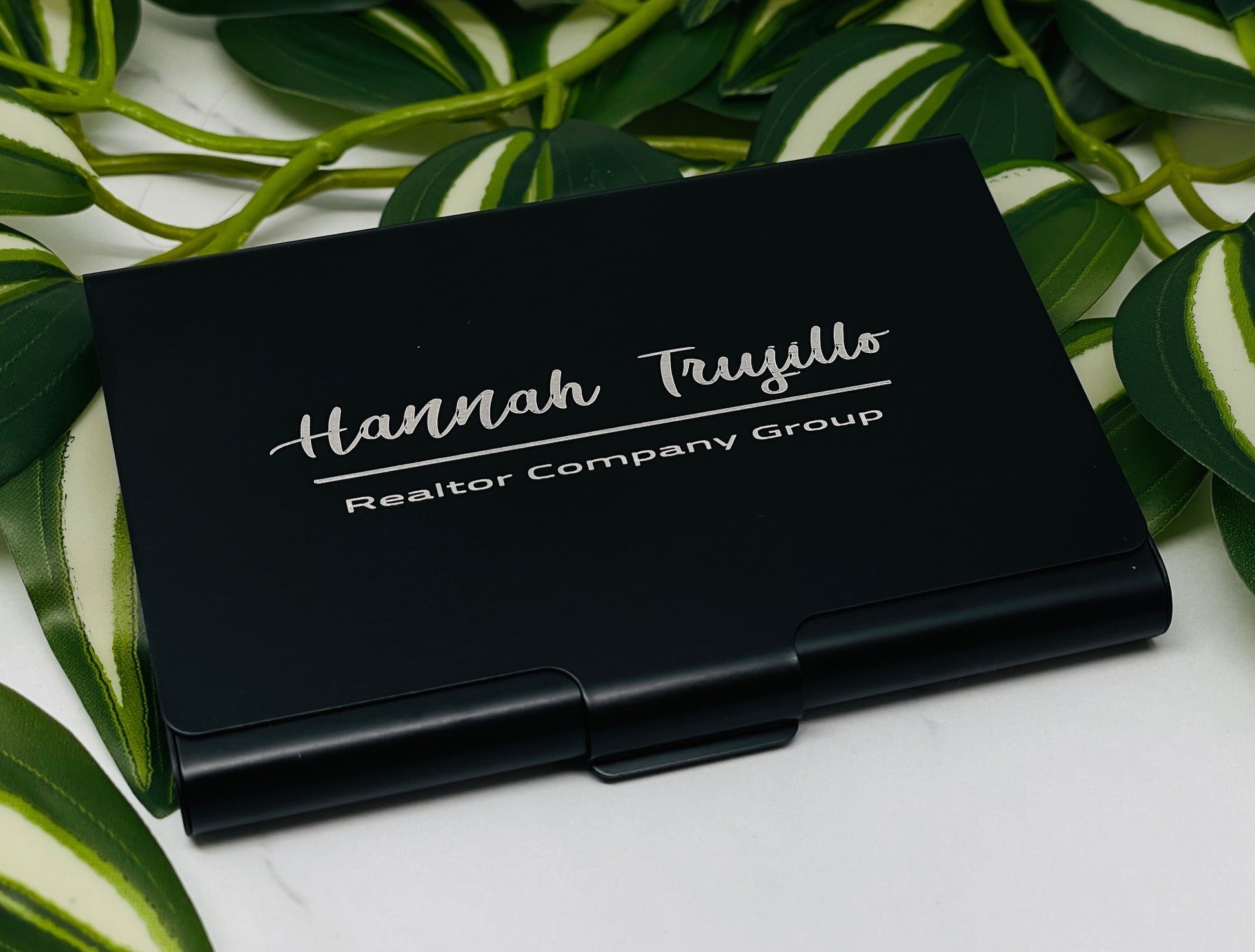 Custom Engraved Business Card Holder 