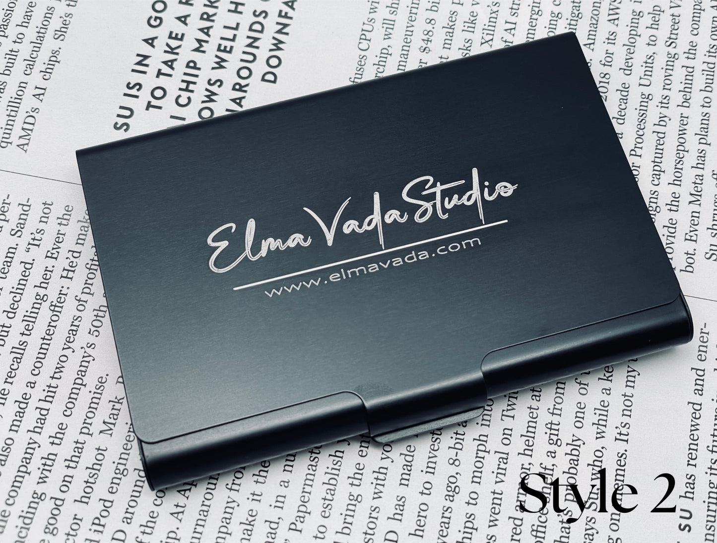 Custom Engraved Business Card Holder 