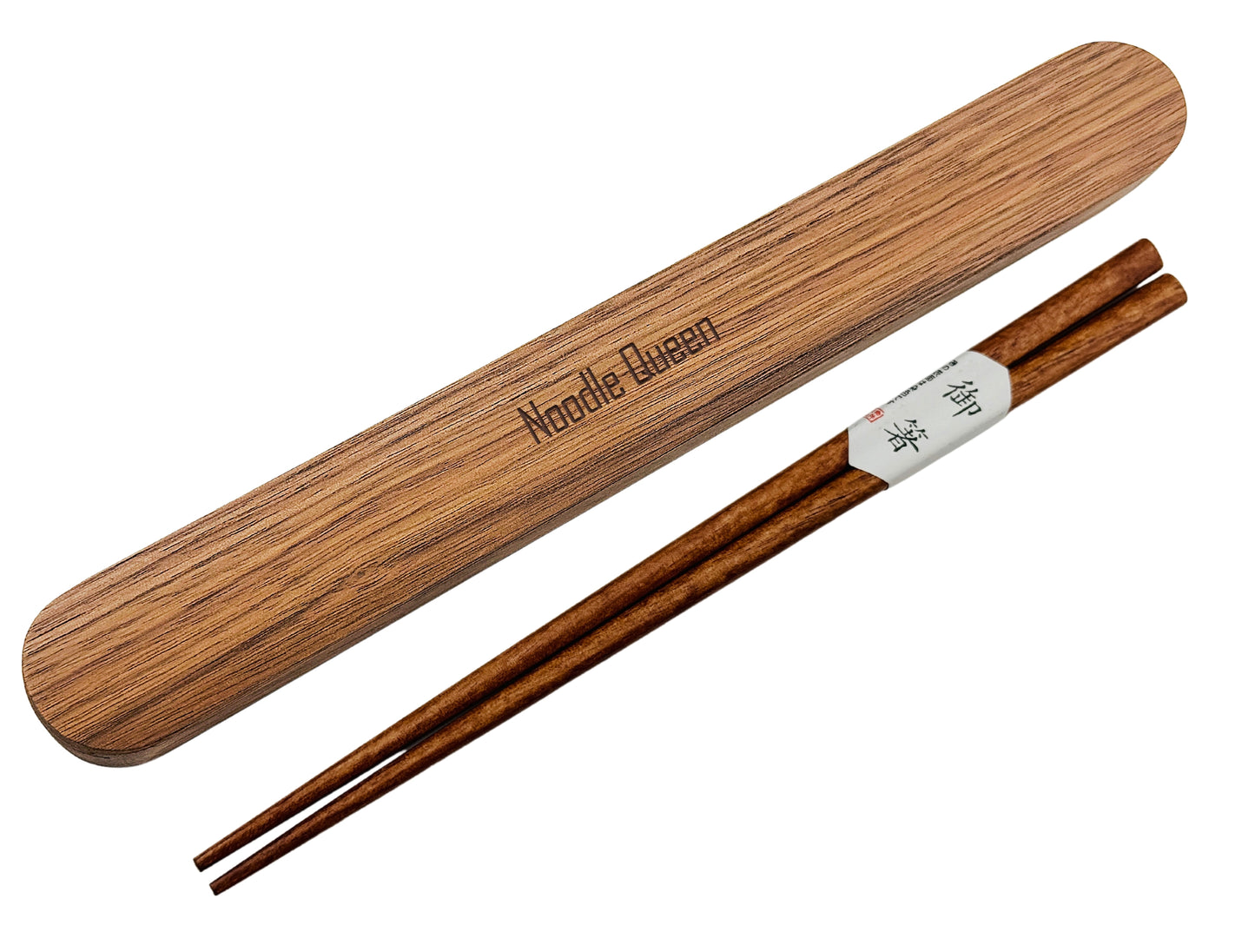 Custom Engraved Walnut Wood Chopsticks in Box 