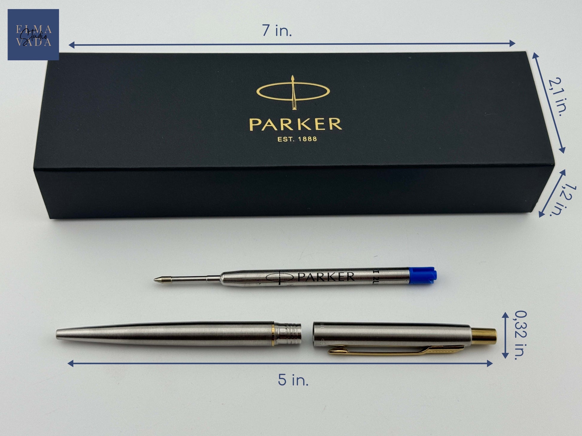 Custom Engraved Parker Classic Ballpoint Pen in Parker Box 