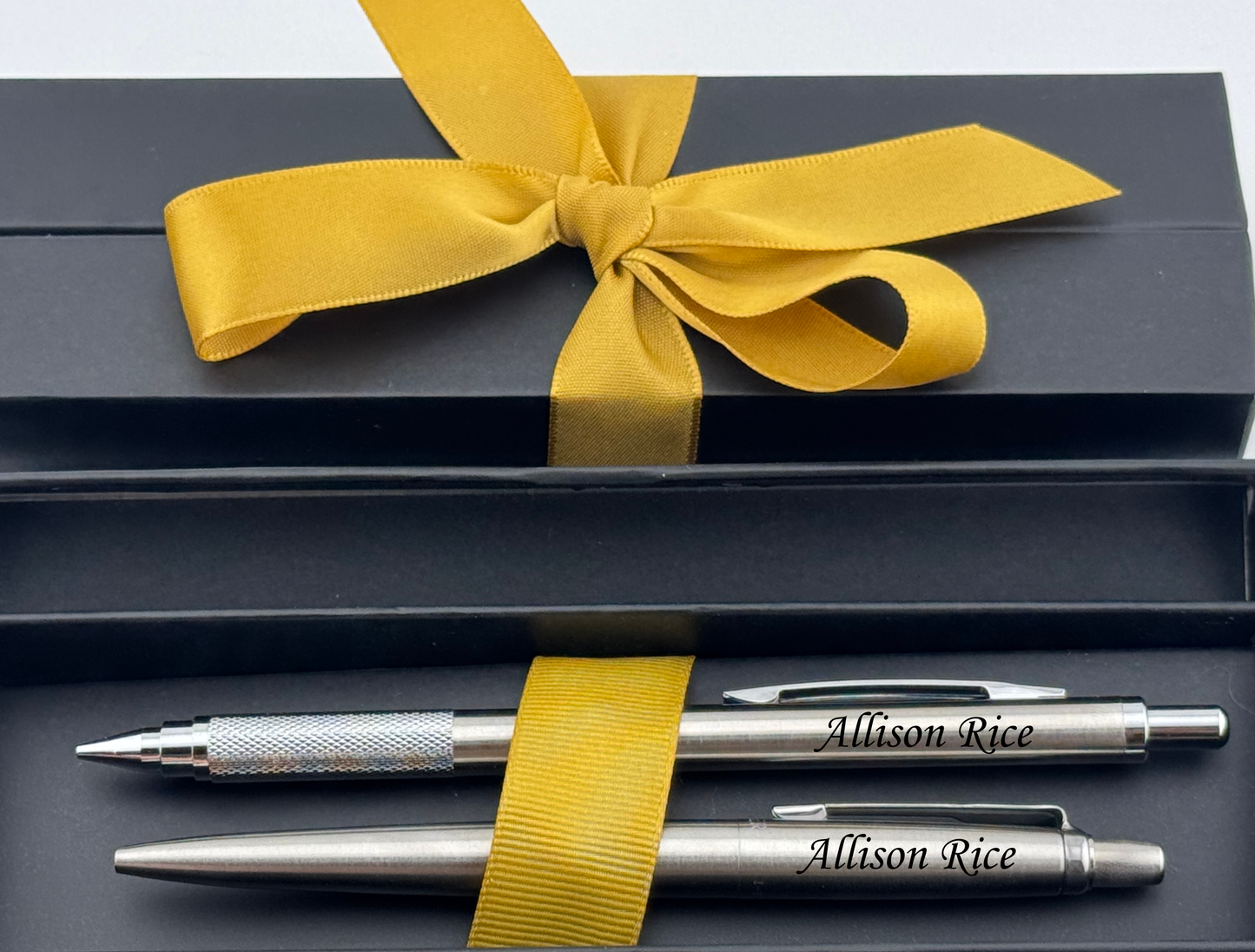 Custom Engraved Parker Pen & Mechanical Pencil Set – Christmas Gift, Secret Santa and White Elephant Gift, Coworker Gift, New Job or Promotion, Doctor Appreciation, PhD MBA Graduation
