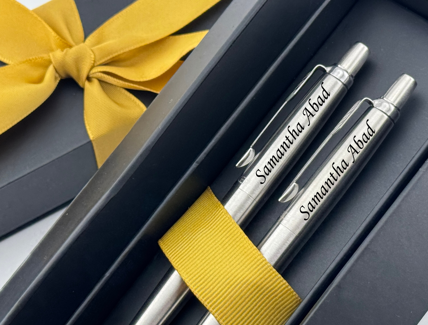 Custom Engraved Parker Pen & Mechanical Pencil Set – Christmas Gift, Secret Santa and White Elephant Gift, Coworker Gift, New Job or Promotion, Doctor Appreciation, PhD MBA Graduation