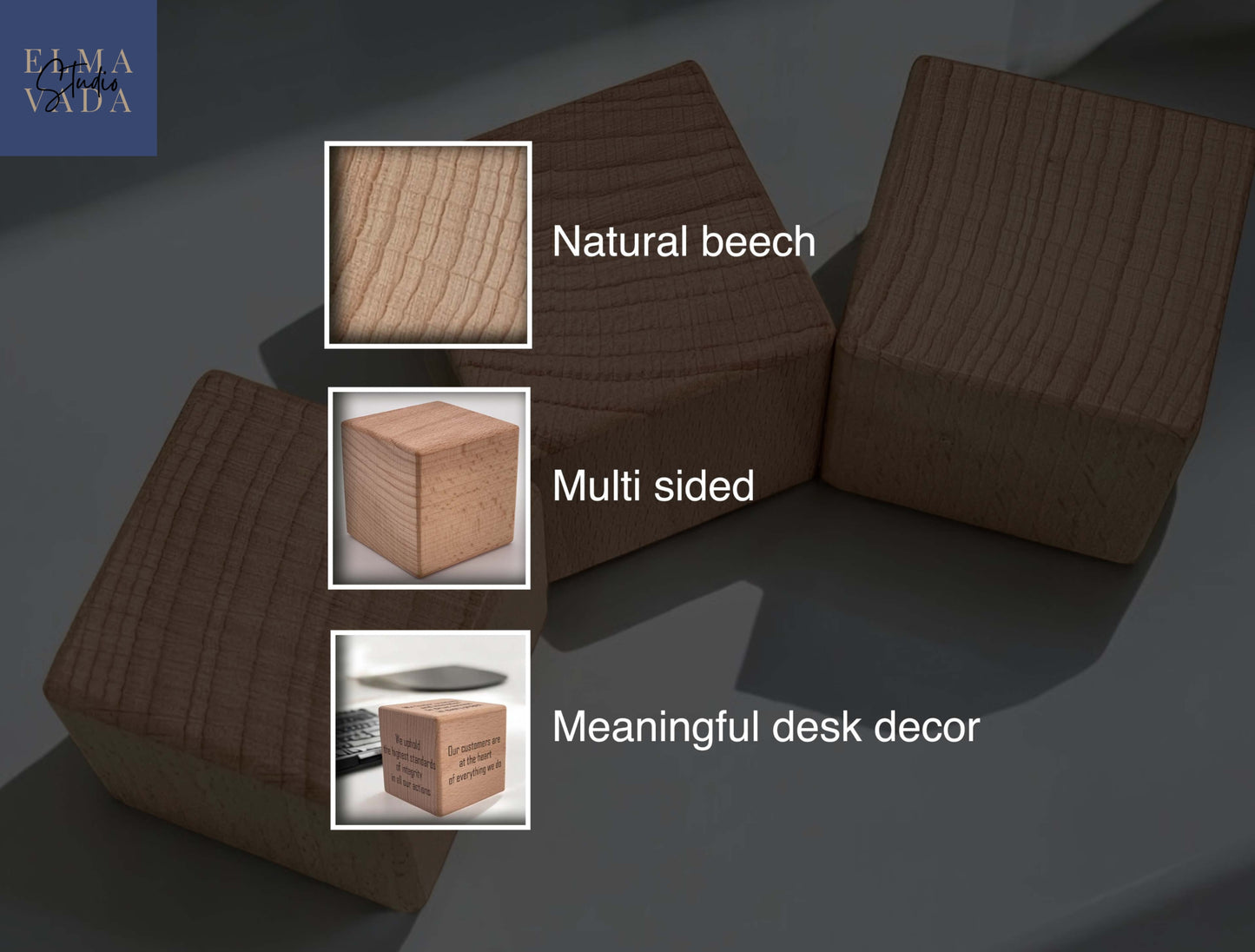 Custom Engraved Beach Wood Blocks