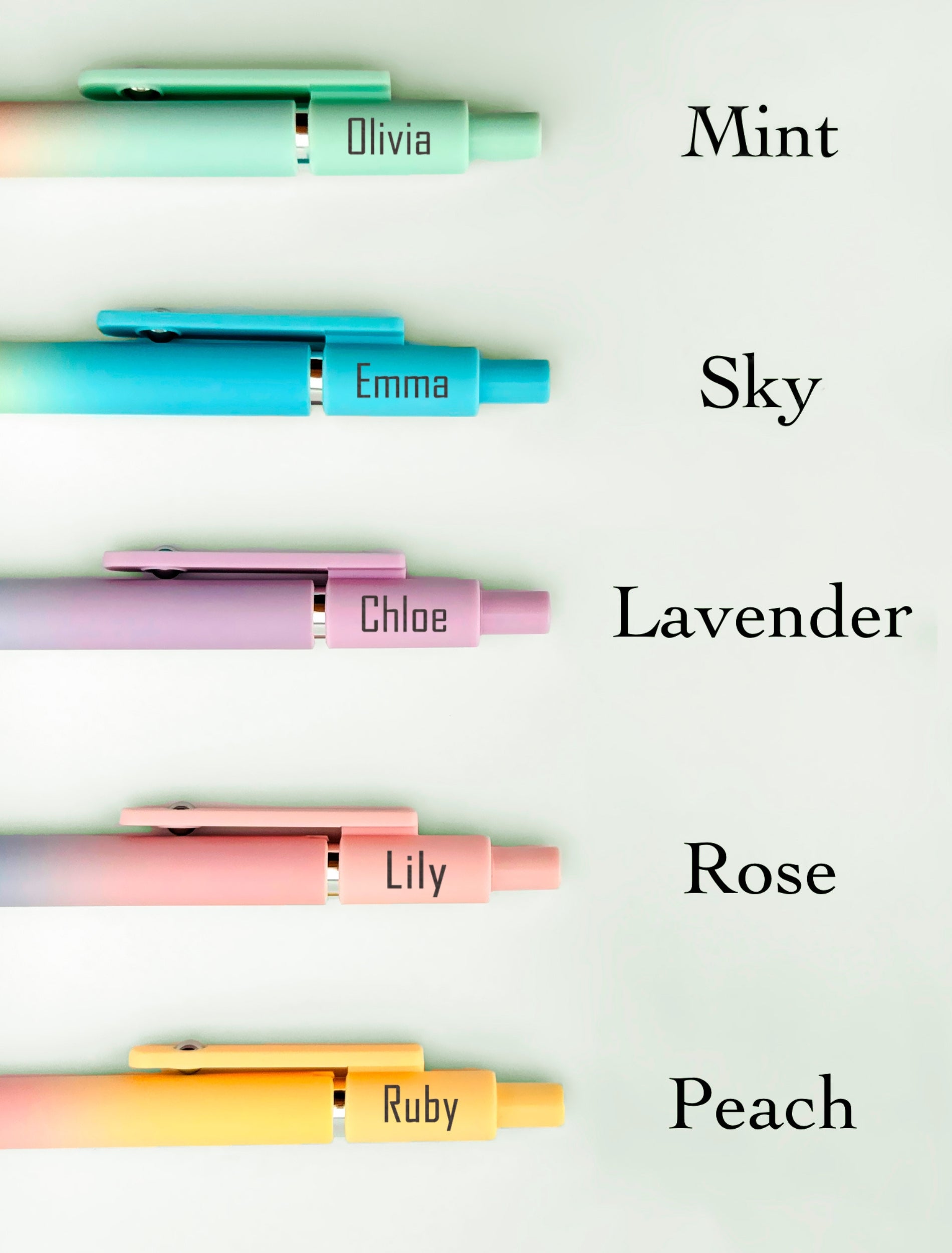 Custom Engraved Color Pens 