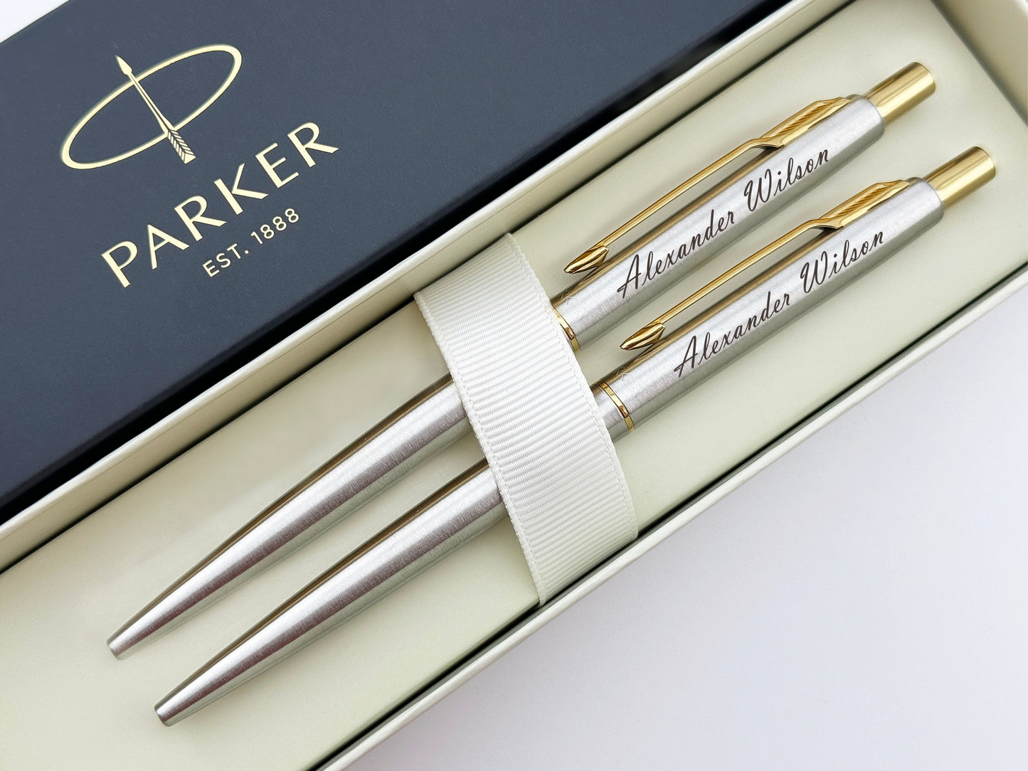 Custom Engraved Parker Classic Ballpoint Pen in Parker Box 
