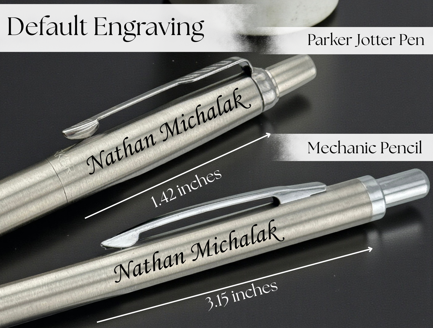 Custom Engraved Parker Pen & Mechanical Pencil Set – Christmas Gift, Secret Santa and White Elephant Gift, Coworker Gift, New Job or Promotion, Doctor Appreciation, PhD MBA Graduation