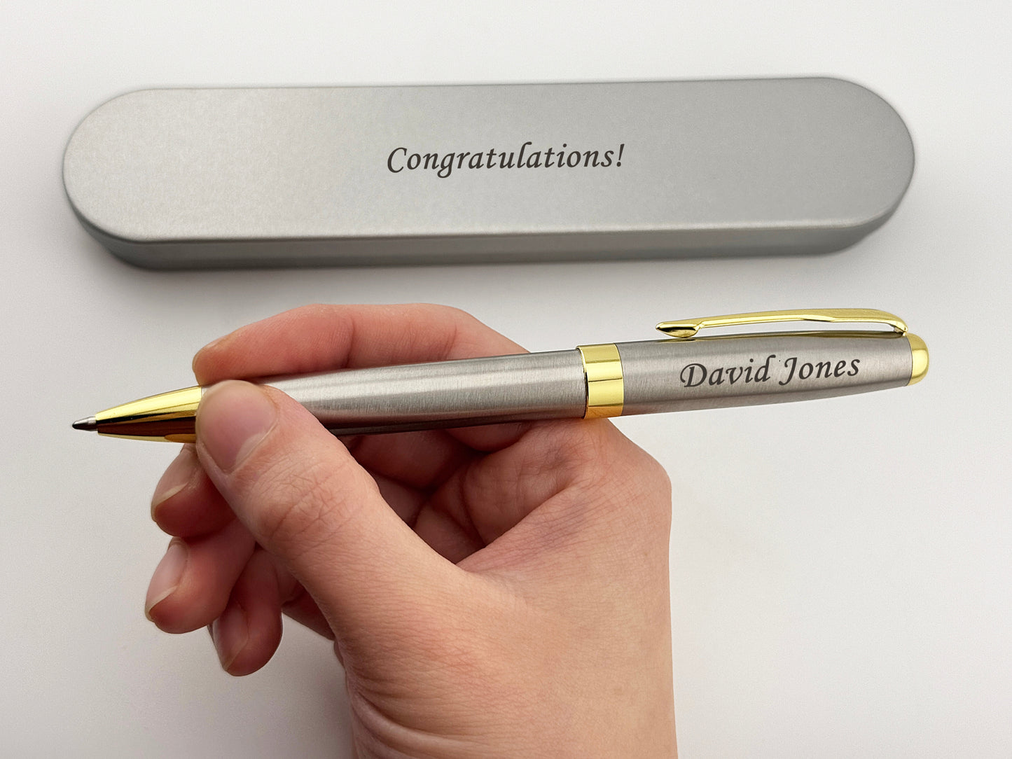 Personalized Ballpoint Pen in Metal Box 