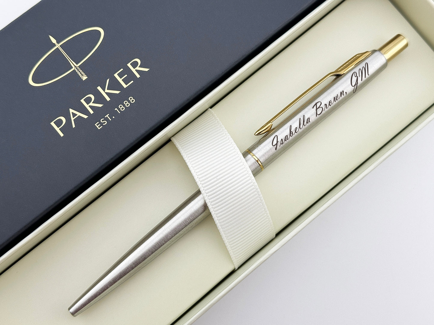 Custom Engraved Parker Classic Ballpoint Pen in Parker Box 