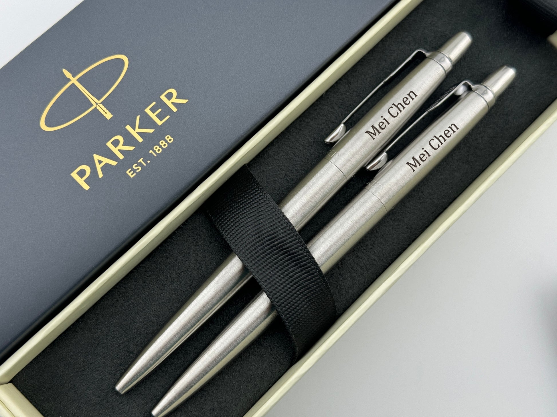 Custom Engraved Parker Jotter Pen in Parker Cardboard Box
