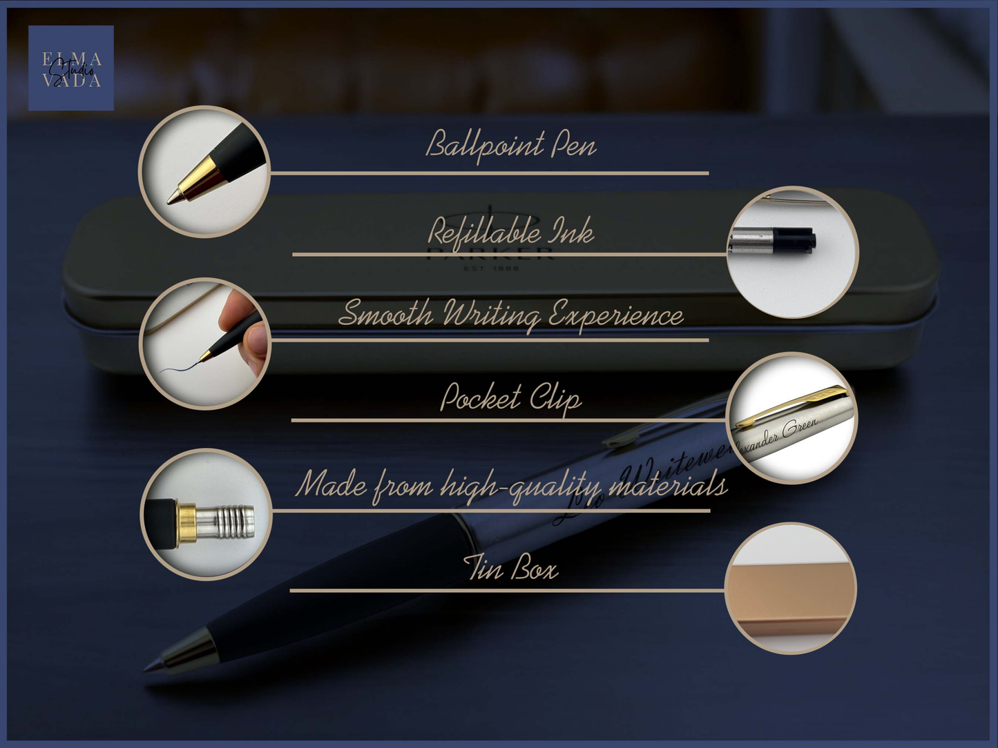 Engraved Parker Frontier Pens – Custom Bulk Executive Pens, Personalized Corporate Gifts