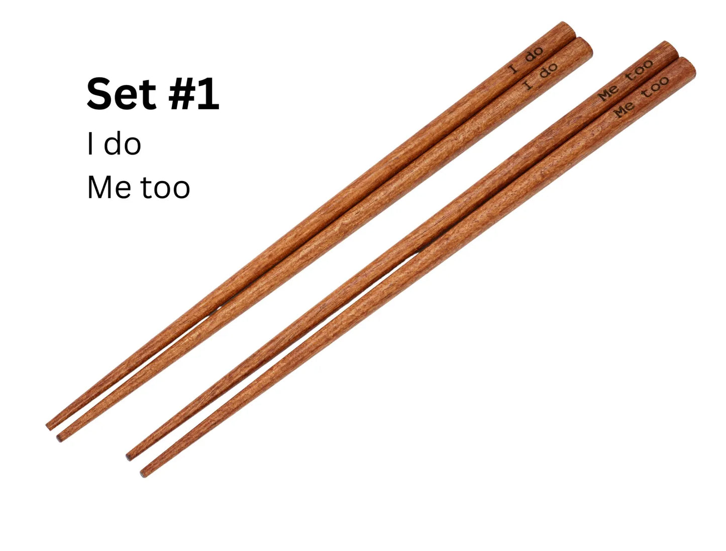 Custom Engraved Chopsticks Wedding Favors – Personalized Guest Gifts