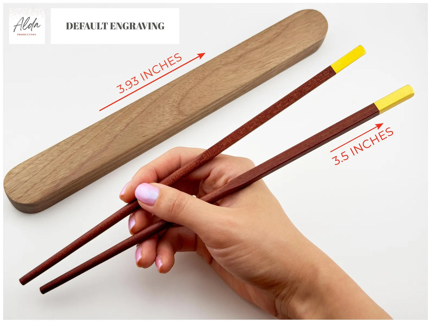 Personalized Engraved Chopsticks Gift Set with Box – Anniversary & Holiday Present